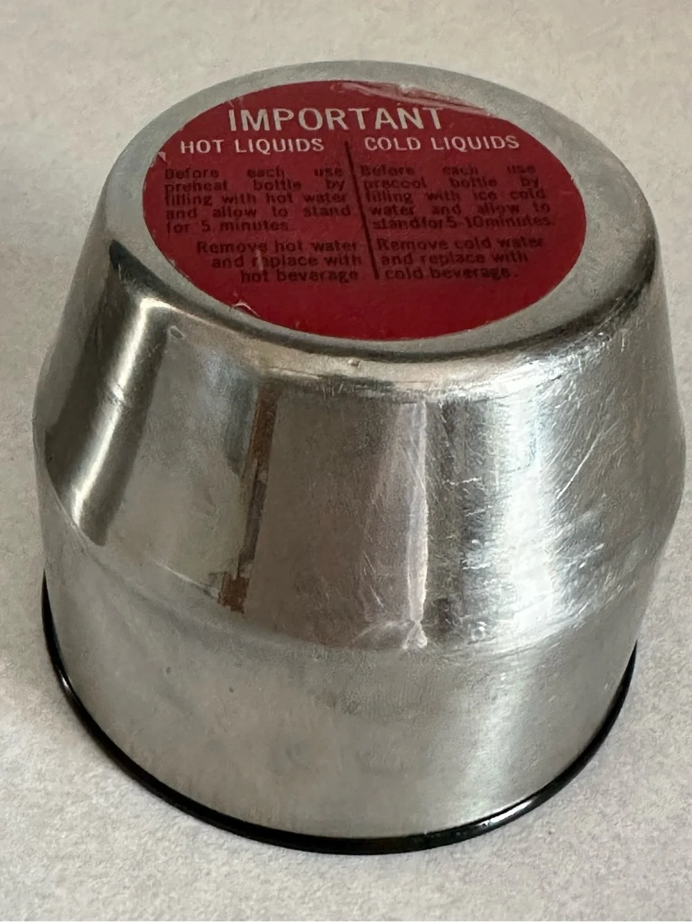 Vintage Uno-Vac MADE IN THE USA Unbreakable Stainless Steel Thermos 32oz